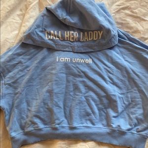 Call Her Daddy Cropped Hoodie